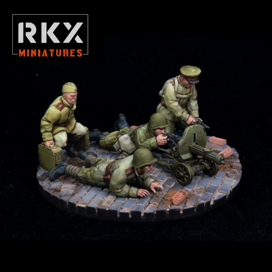 Soviet Maxim MG Team by RKX Miniatures