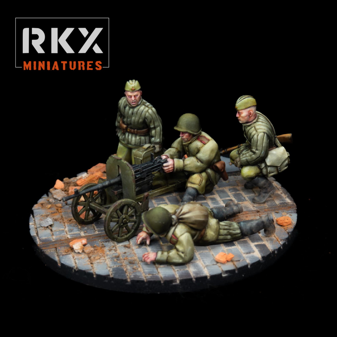 Soviet SG43 MG Team by RKX Miniatures