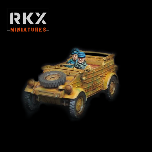 Late War German Fallschirmjager Kubelwagen on March by RXK Miniatures
