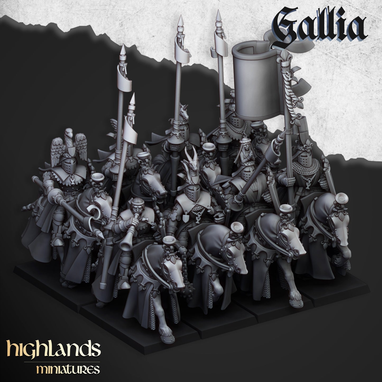 Royal Knights of Gallia Unit by Highlands Miniatures