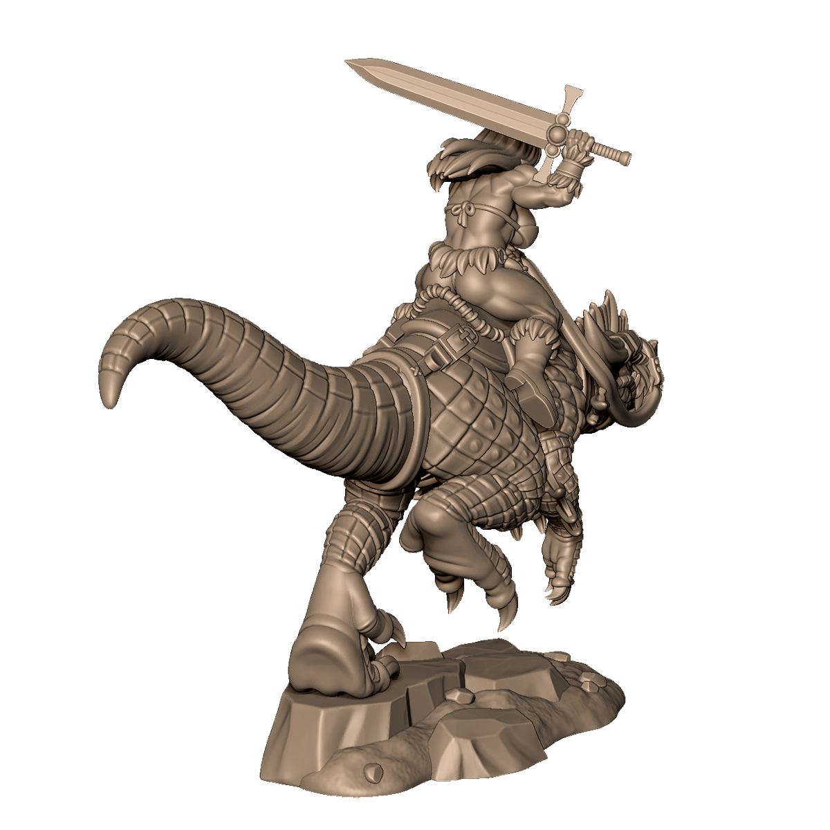 Raptor Dino Rider by Menagerie Miniature