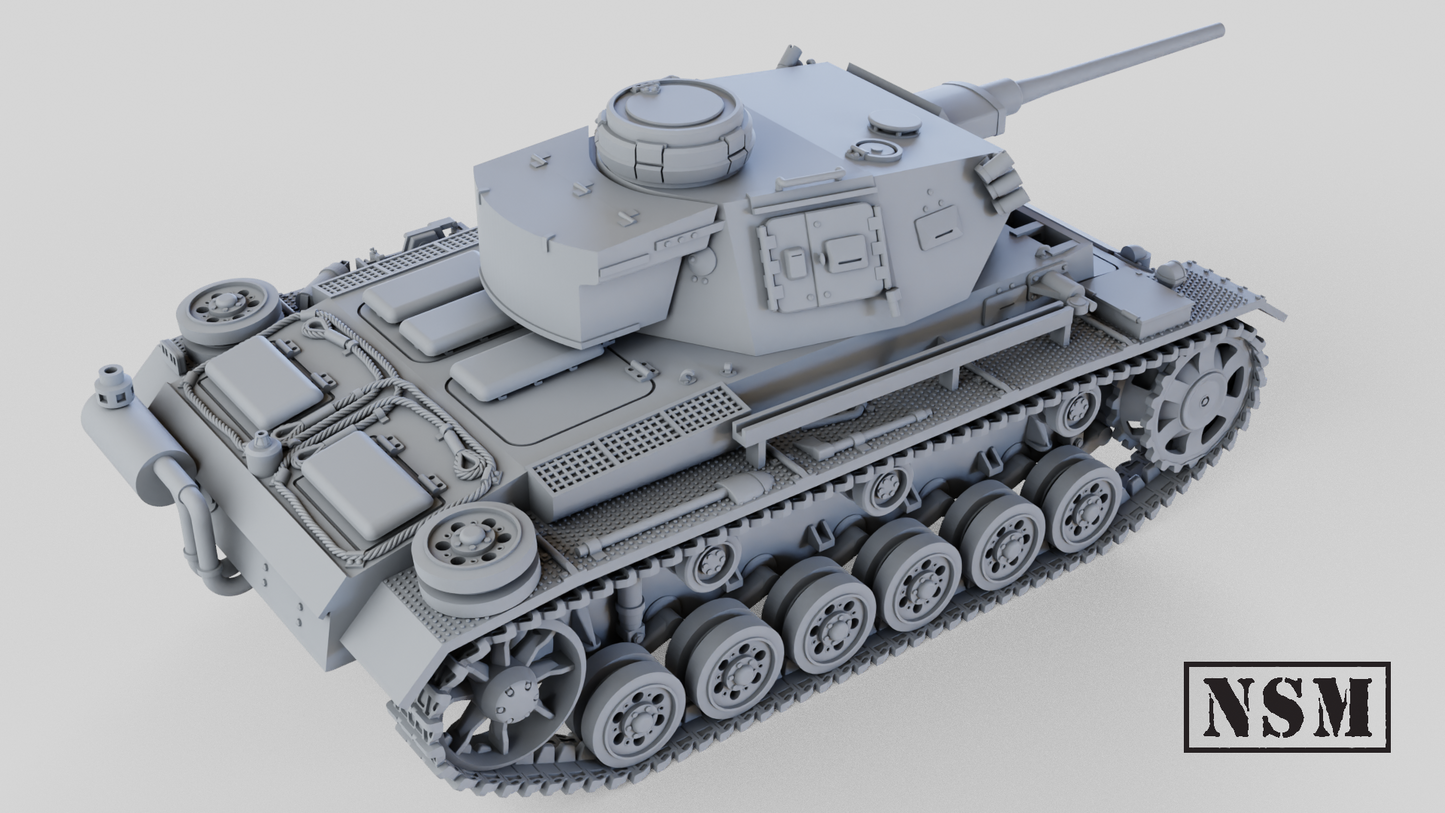 Panzer III ausf K Command Tank by Night Sky Miniatures.