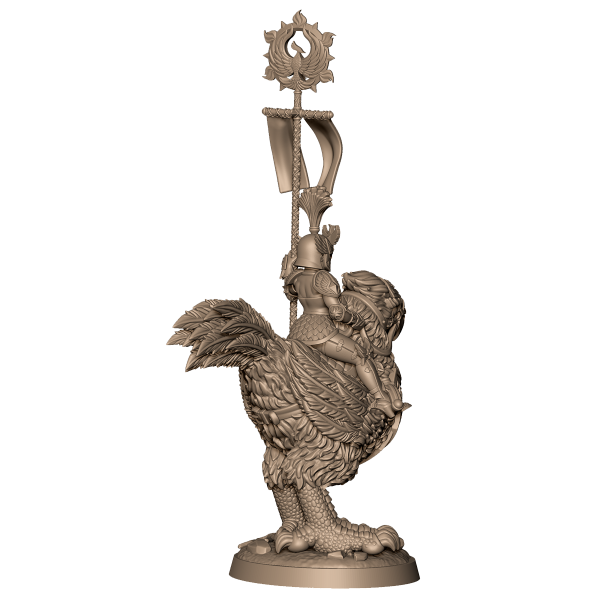 Female Bird Cavalry A by Menagerie Miniature