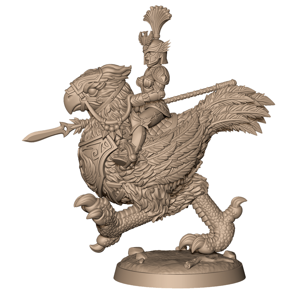 Female Bird Cavalry B by Menagerie Miniature