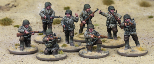 US Army Squad I by W3 Wargaming Miniatures