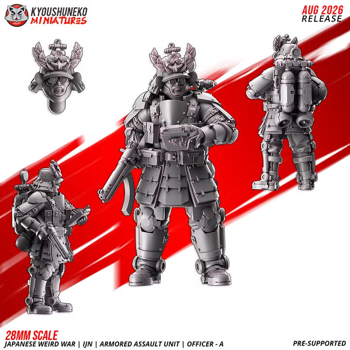Armored assault Unit Officer A by Kyoushuneko Miniatures