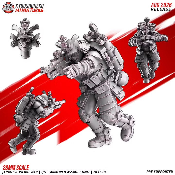 Armored assault unit NCO B by Kyoushuneko Miniatures