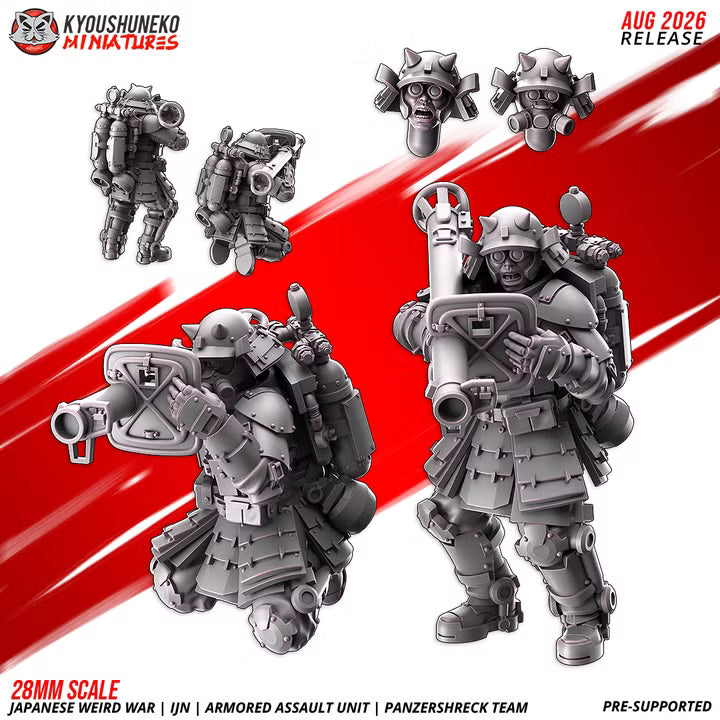 Armored assault Unit Panzerschreck Team by Kyoushuneko Miniatures