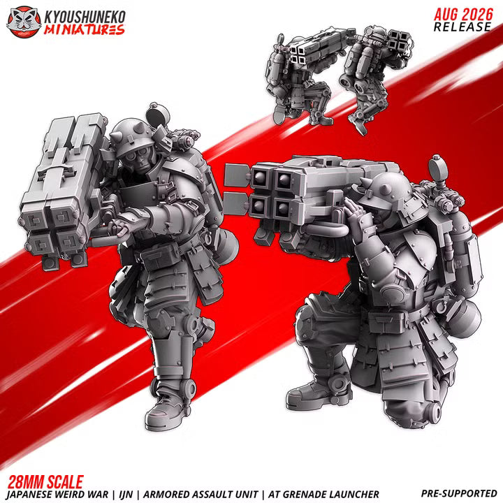 Armored assault AT Grenade Launcher  by Kyoushuneko Miniatures