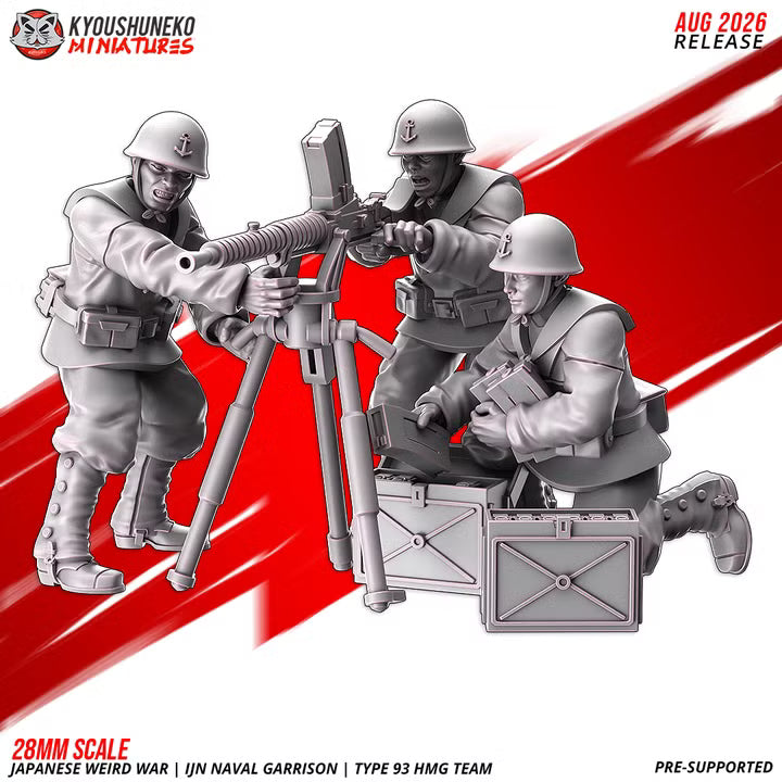 Naval Garrison Type 93 HMG Team by Kyoushuneko Miniatures