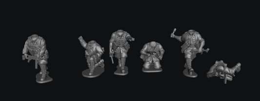 Afrika Korps Head Swap Option SMGs by W3 Wargaming