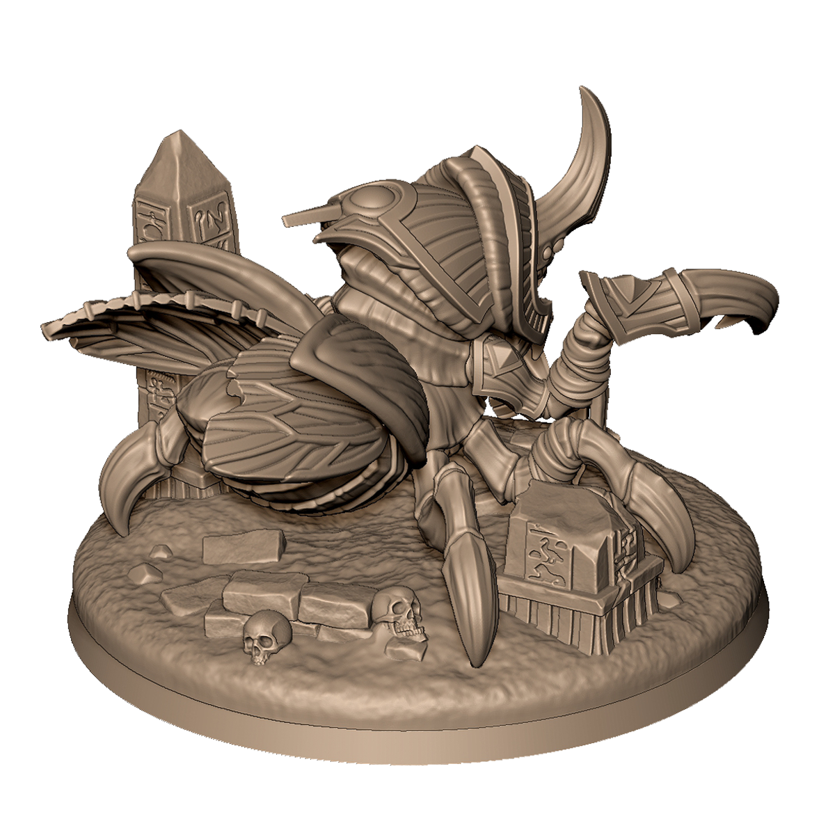 Egyptian Scarab Monster by Menagerie Miniature