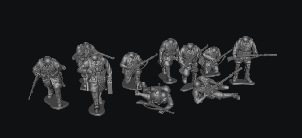 Afrika Korps Head Swap Option Schutzen by W3 Wargaming