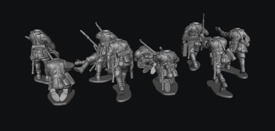 Afrika Korps Head Swap Option Schutzen by W3 Wargaming
