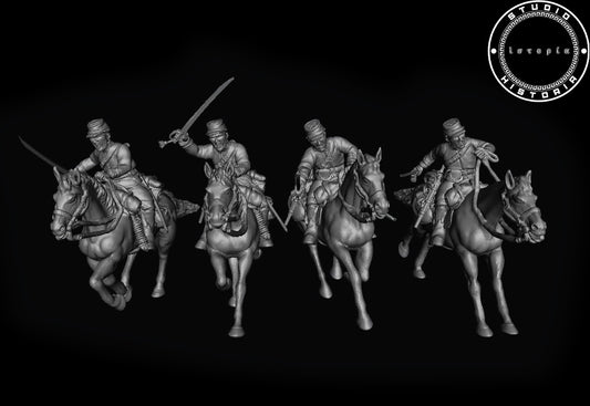 Union cavalry unit with sabers (part I).