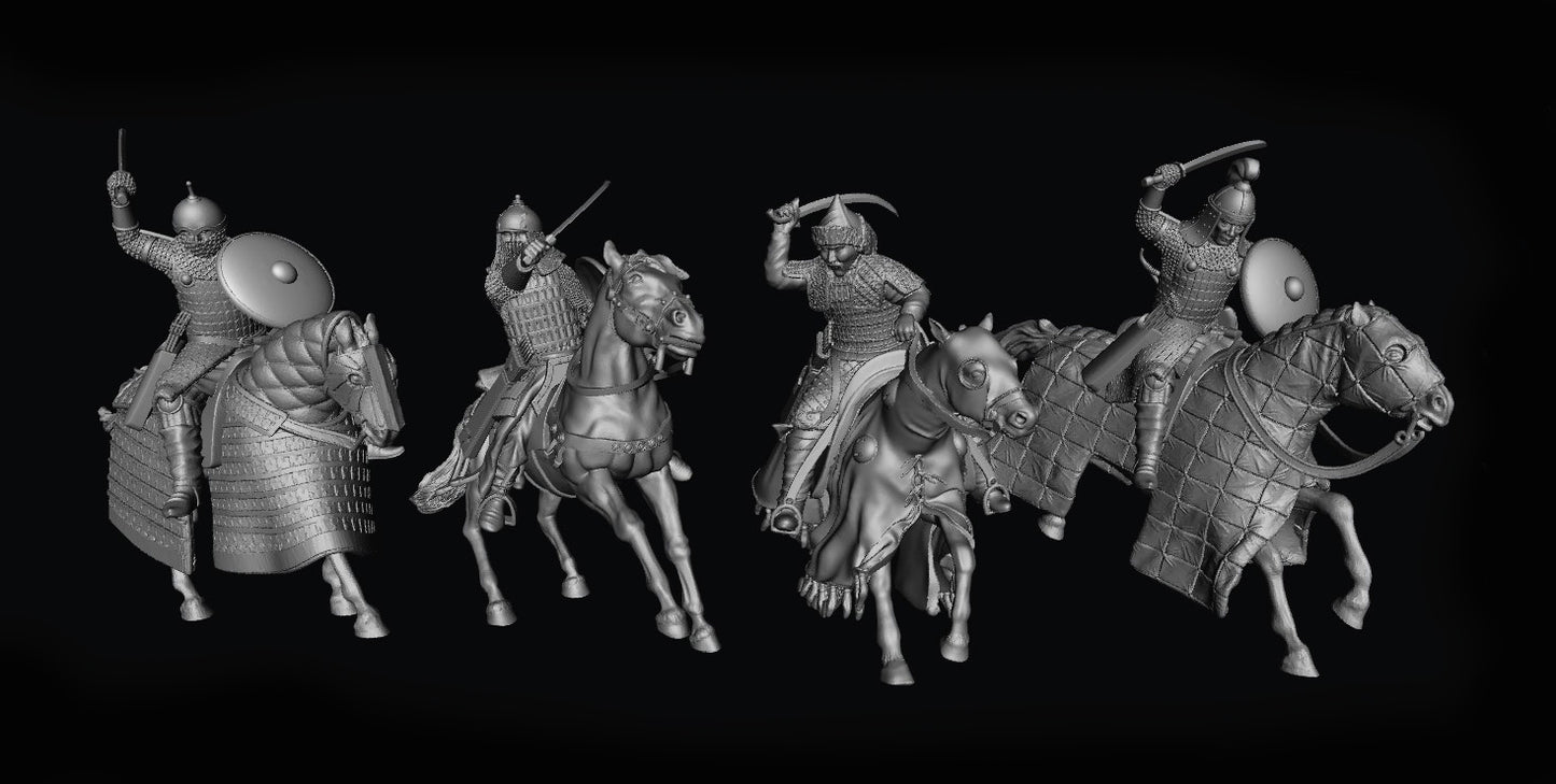 Mongols mounted warriors from Northern Crusade miniatures