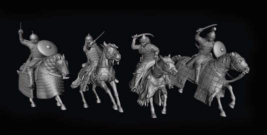Mongols mounted warriors from Northern Crusade miniatures