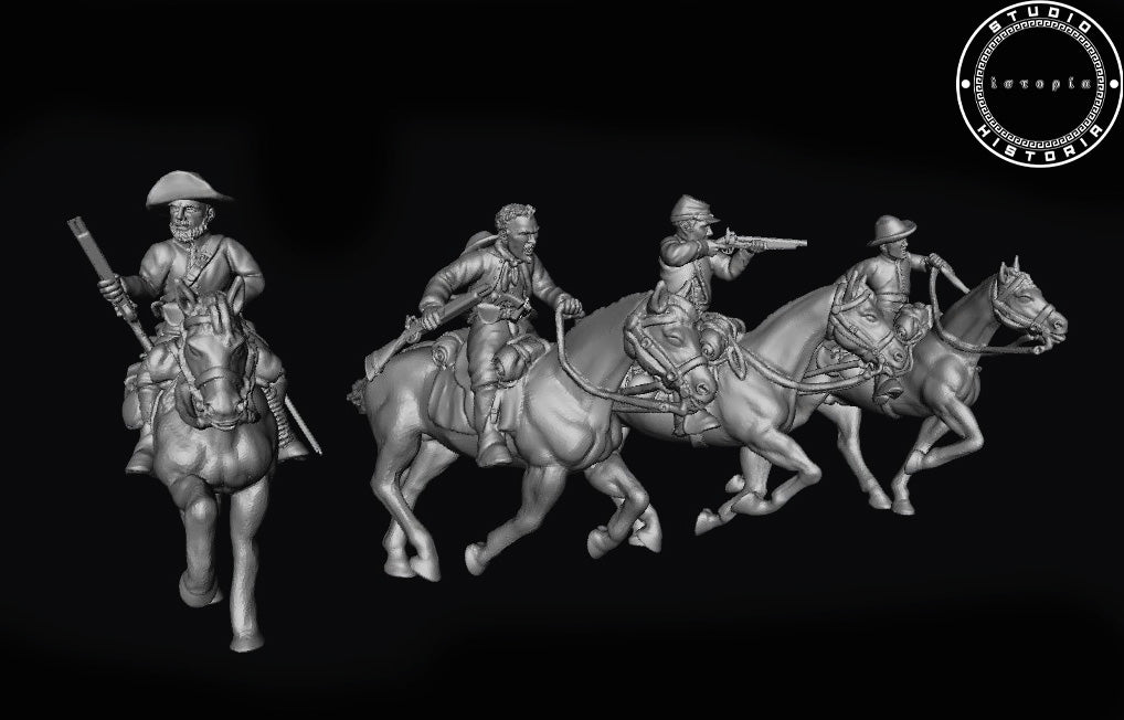 Confederate cavalry unit with shotguns