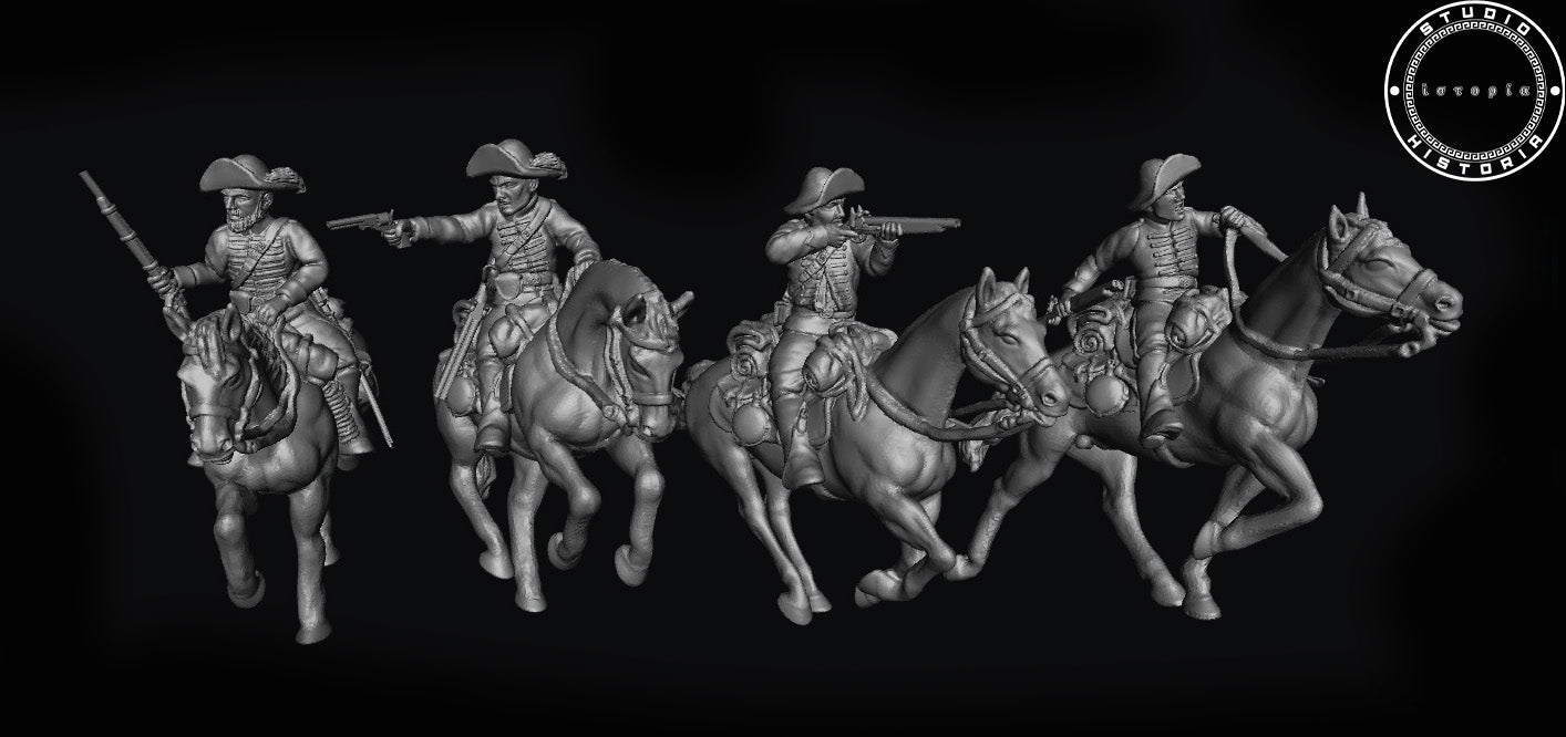 Confederate Virginia cavalrymen with shotgun pistols.