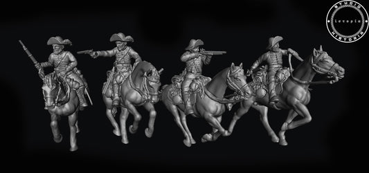 Confederate Virginia cavalrymen with shotgun pistols.