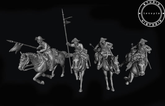 Confederate cavalry unit lancers.