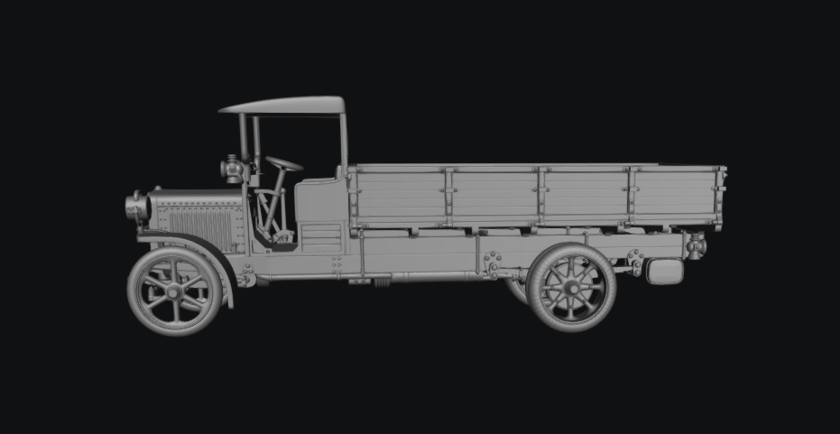 Rif War/SCW Spanish HISPANO SUIZA 30/40 C.V. TRUCK and Driver by Baraka Wargames and Miniatures