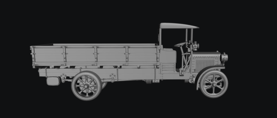 Rif War/SCW Spanish HISPANO SUIZA 30/40 C.V. TRUCK and Driver by Baraka Wargames and Miniatures