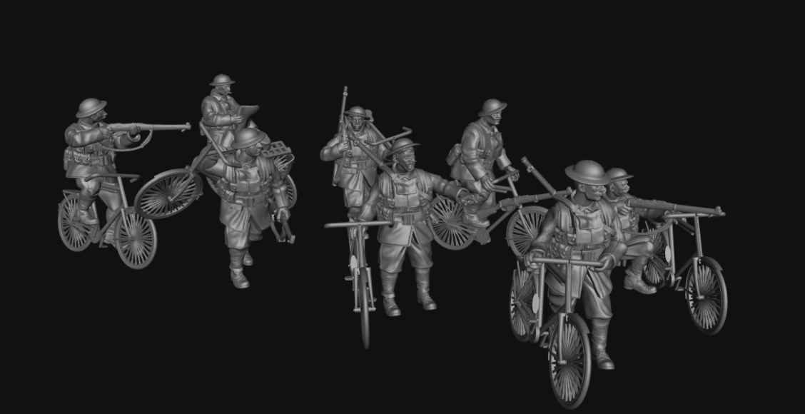 Great War Trench Bicycle Troops by Weird Armies Reign