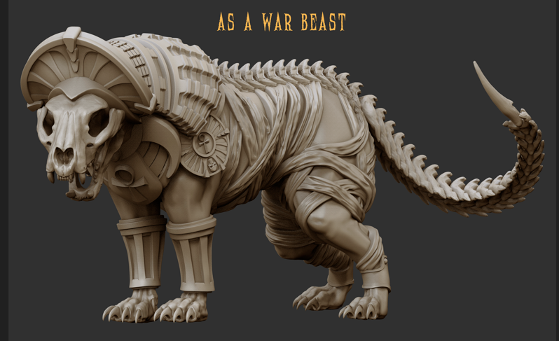 War Sphinx Beast by Crab Miniatures
