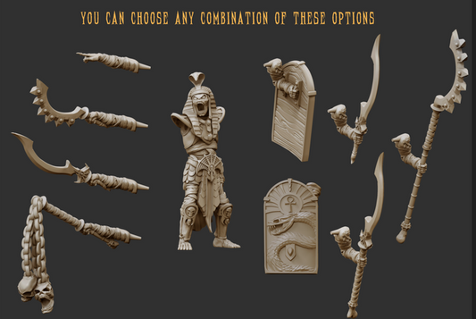 Mummy Pharaoh on Foot by Crab Miniatures