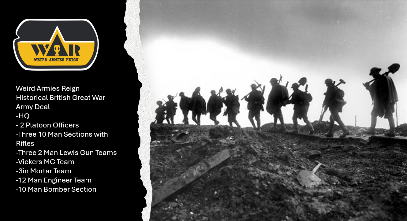 Great War Historical British Army Deal by Weird Armies Reign