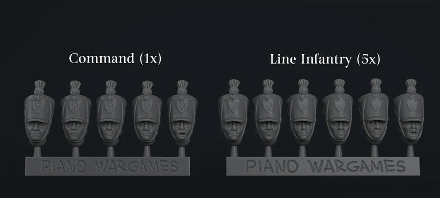 Hessen-Darmstadt Shako Set by Piano Wargames