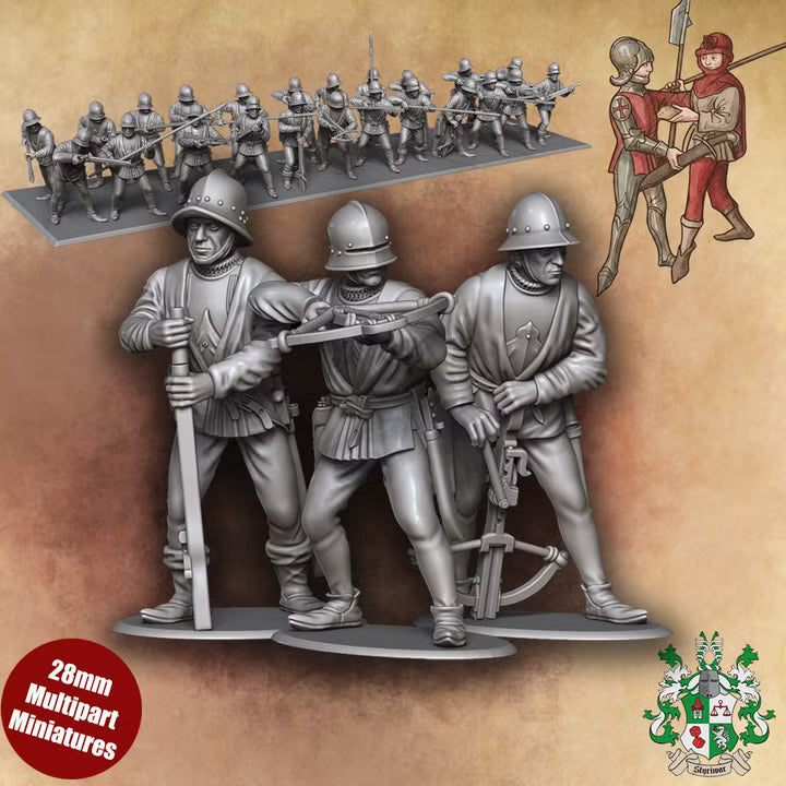 Late Medieval Swiss-German Mercenary Missile Troops Vol.4 [& Melee Variants]