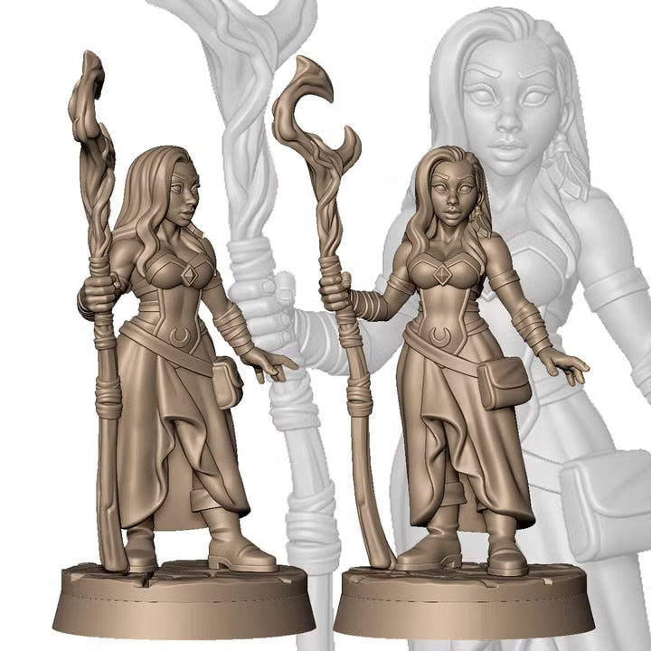 Silver the druid by Menagerie Miniature