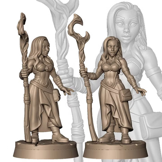 Silver the druid by Menagerie Miniature