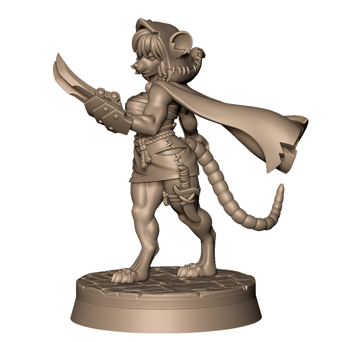 Ratfolk Lady A by Menagerie Miniature