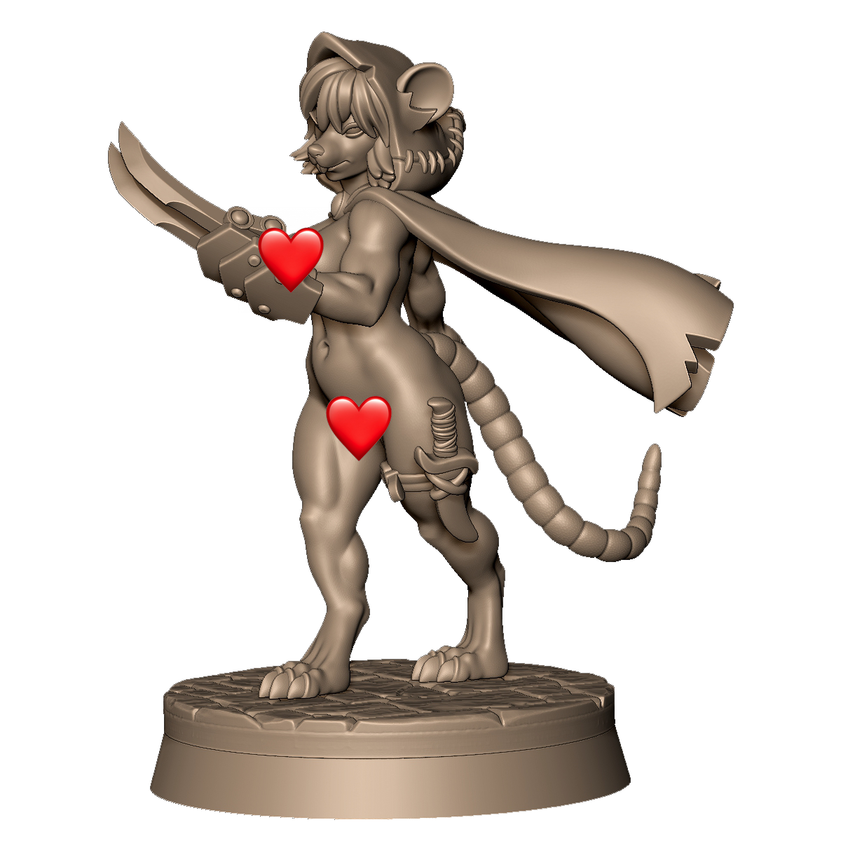 Ratfolk Lady A by Menagerie Miniature