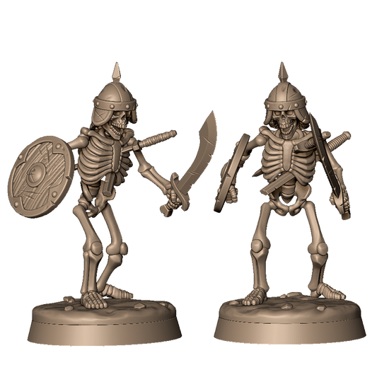 Skeleton Warrior 1 by Menagerie Miniature