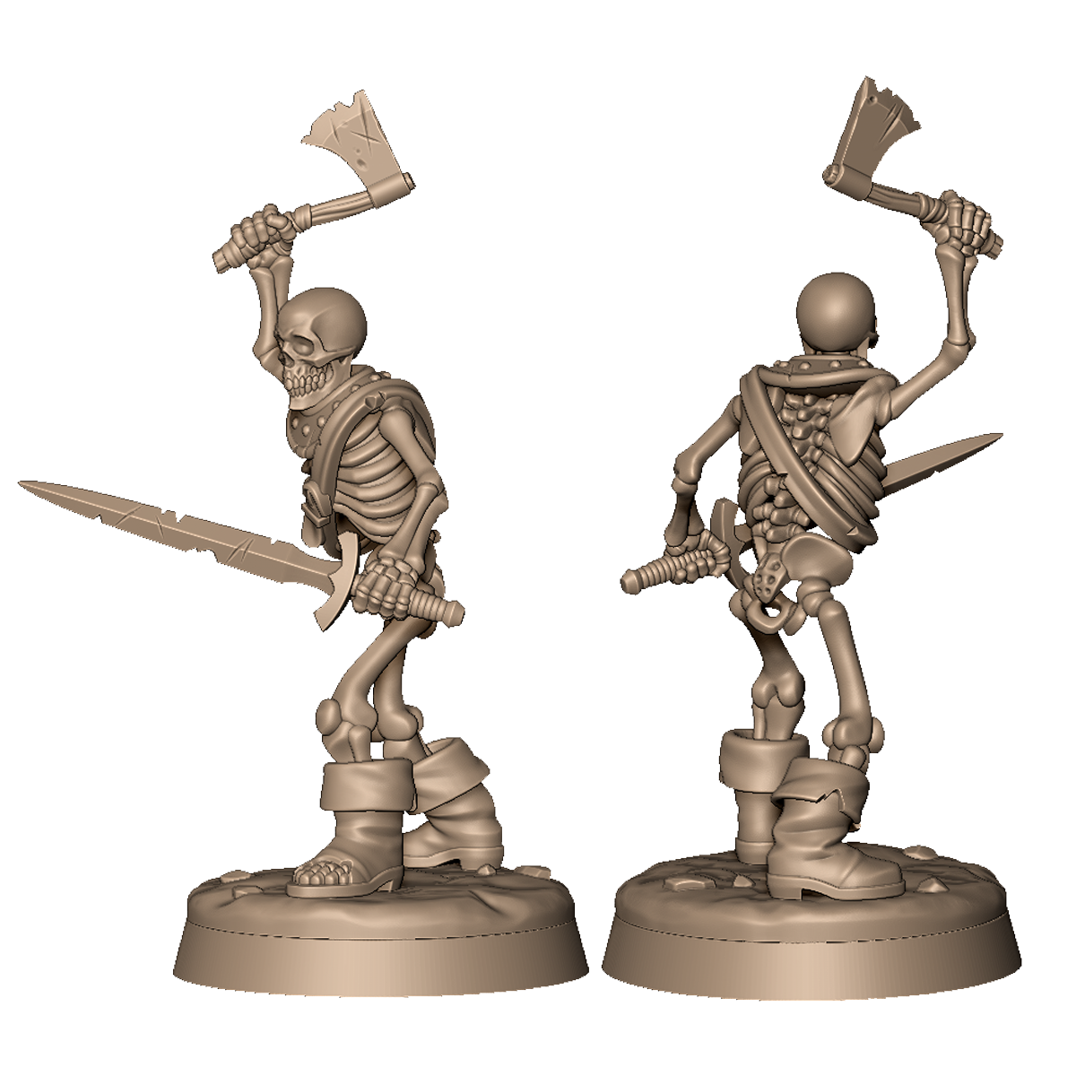 Skeleton Warrior 2 by Menagerie Miniature