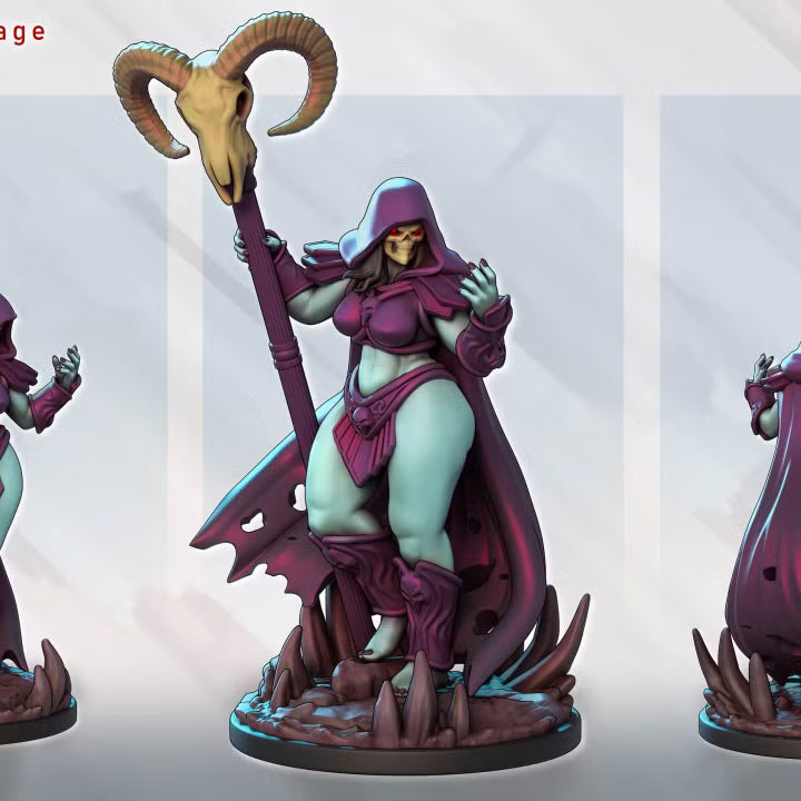 Skeletta – Bone Mage by Gaz Minis
