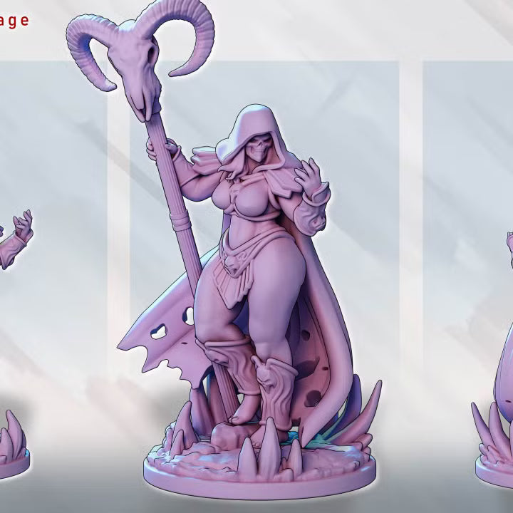 Skeletta – Bone Mage by Gaz Minis