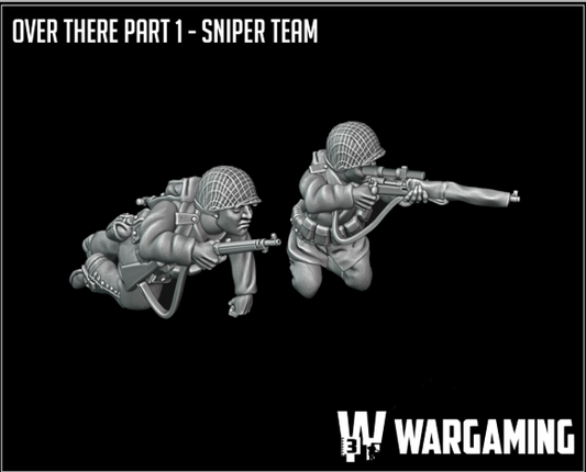 US Army Sniper Team by W3 Wargaming Miniatures
