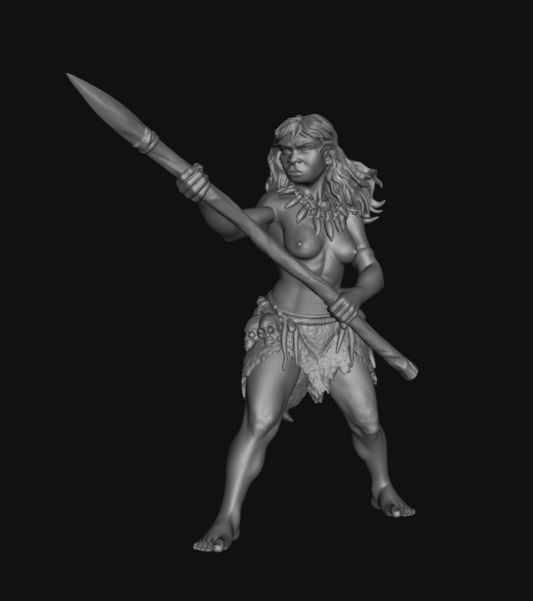 Spear Woman by Ikarus Forge