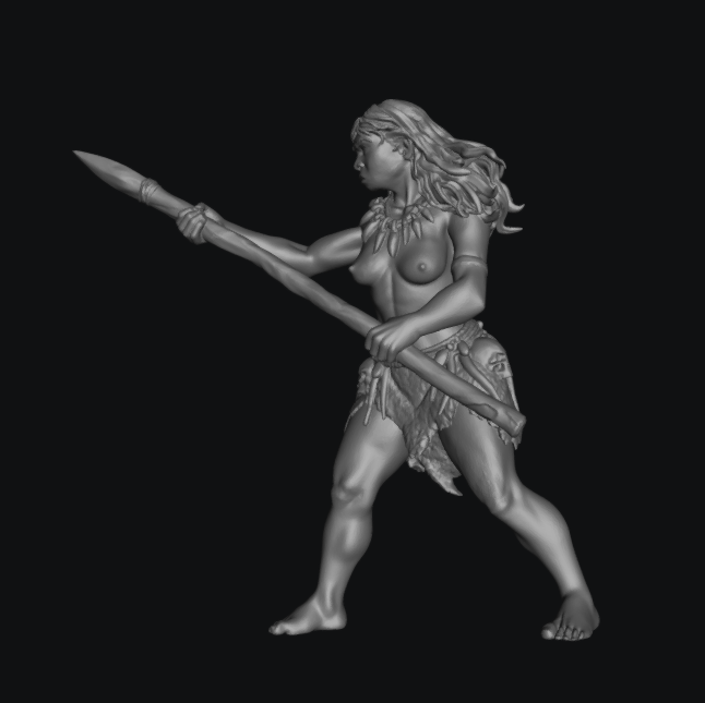 Spear Woman by Ikarus Forge