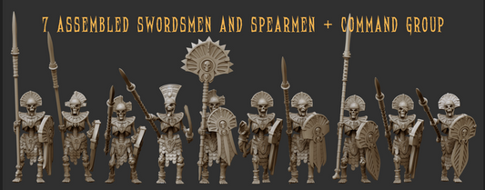 Skeleton Spearmen by Crab Miniatures