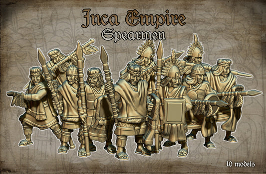 Inca Spearmen by Red Copper Miniatures