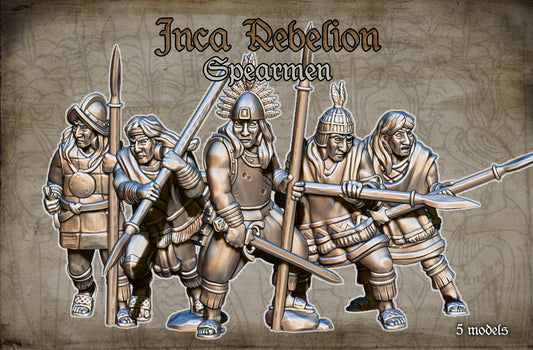 Inca Spearmen by Red Copper Miniatures