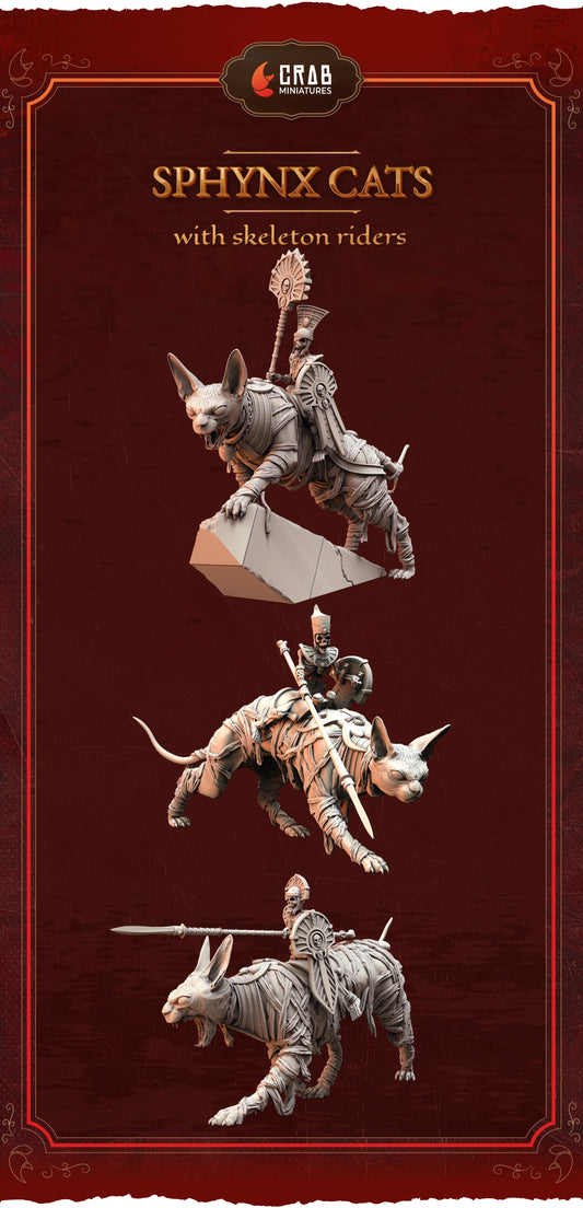 Sphynx Cats by Crab Miniatures