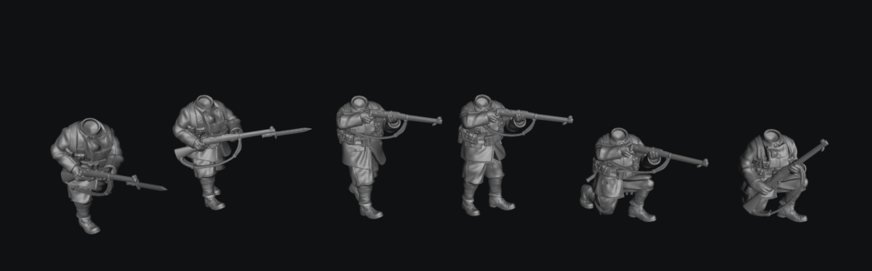 Great War Trench Infantry Section by Weird Armies Reign