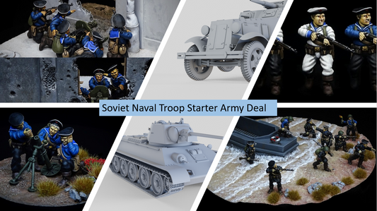 Soviet Naval Starter Army by Flank March Miniatures & Night Sky Miniatures